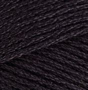 Lion Brand 24/7 Cotton 153 Black. Mercerized Cotton